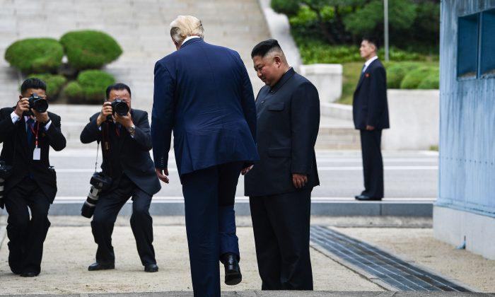 Video Shows Trump Entering North Korea With Kim Jong Un