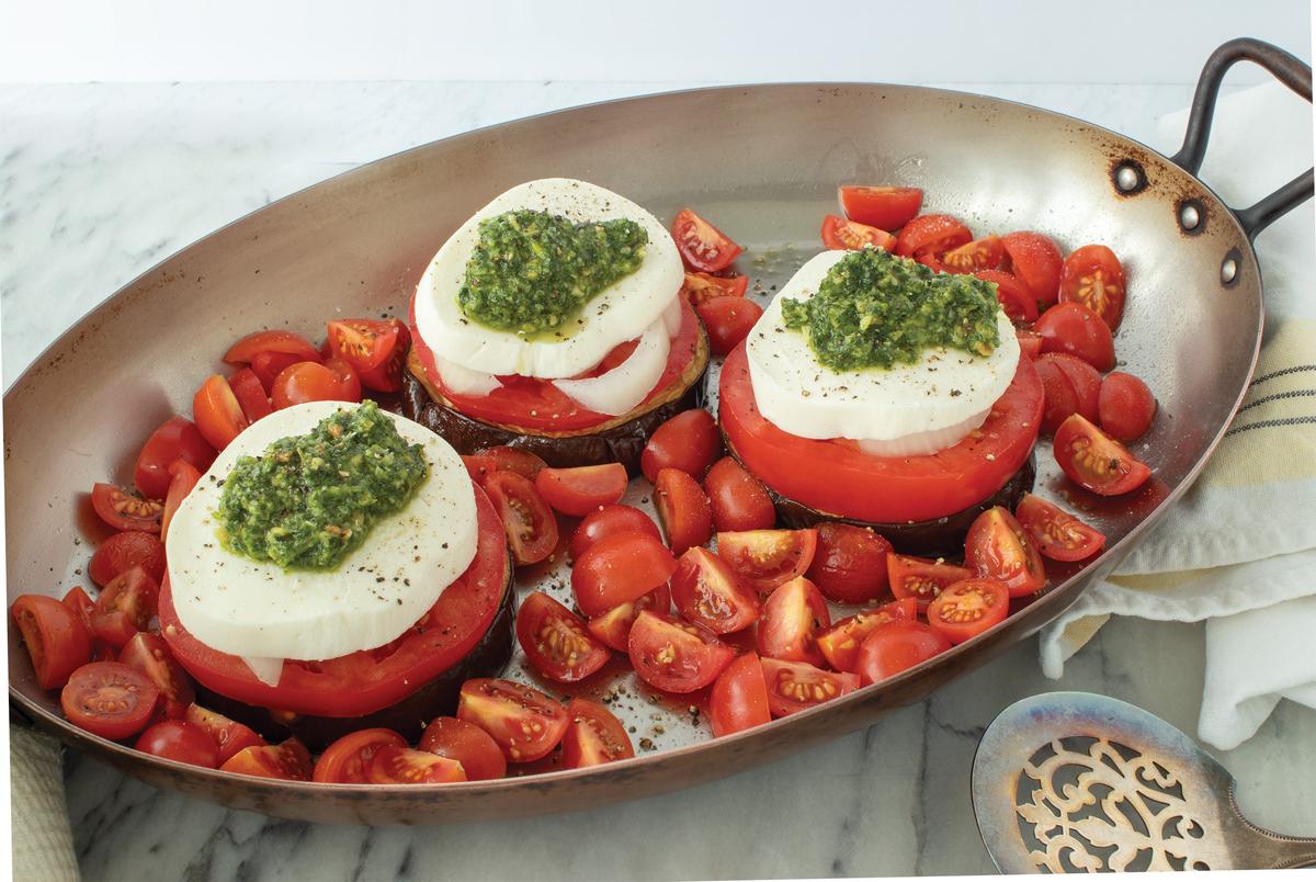 Leaning Eggplant Towers