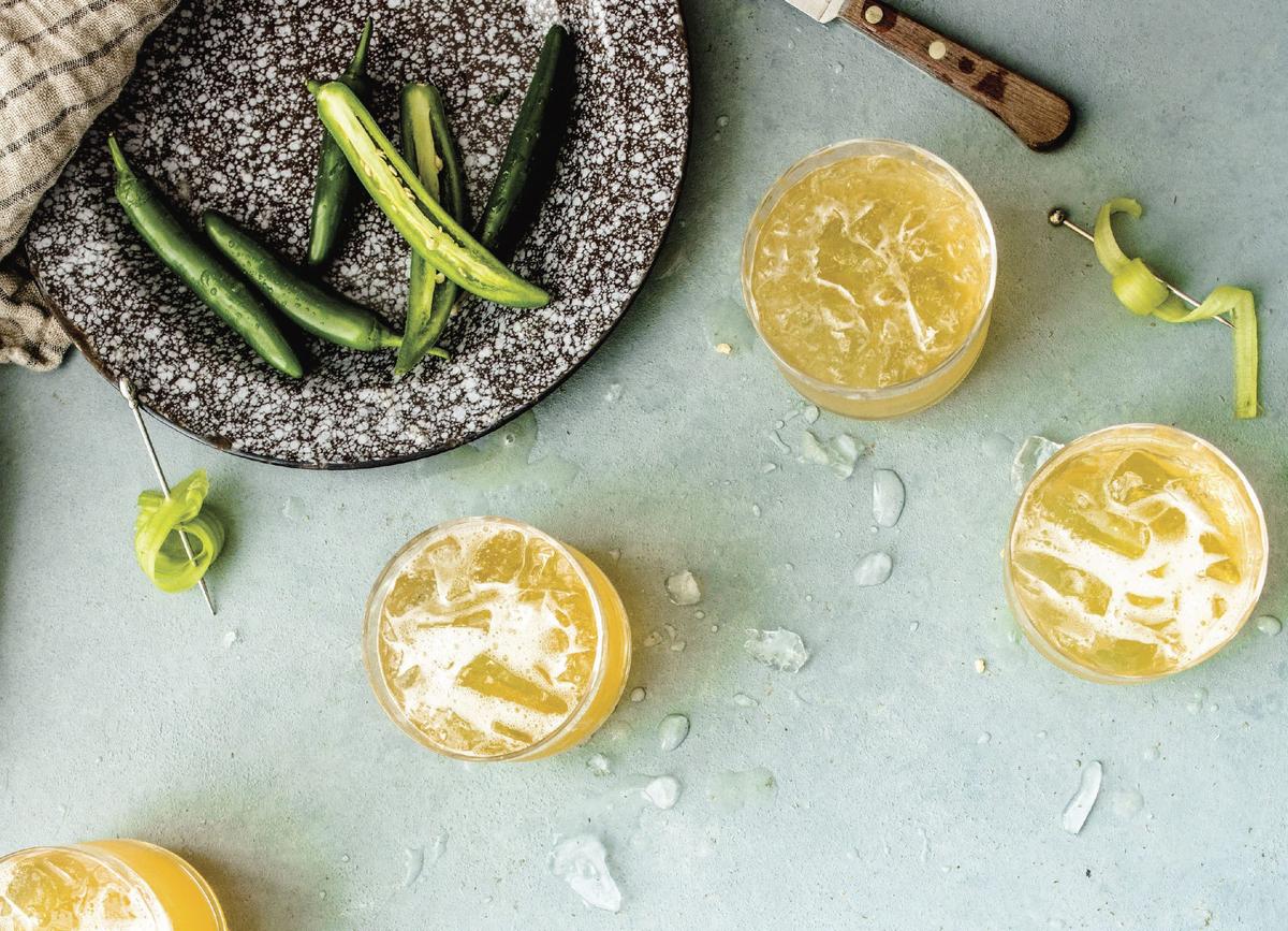 Riled and Wrangled (Spicy Shandy With Serrano Honey)