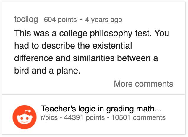 ©<a href="https://www.reddit.com/r/pics/comments/3pmyh3/teachers_logic_in_grading_math/">Reddit</a>