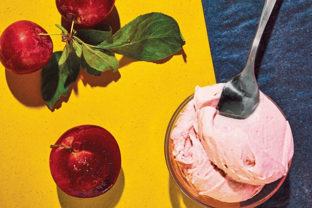 Vanilla Plum Ice Cream