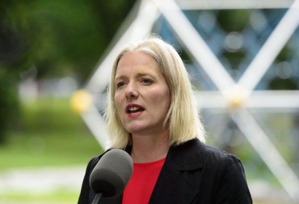 Catherine McKenna, minister of the environment and climate change, speaks at a press conference in Ottawa on June 25, 2019. (The Canadian Press/Sean Kilpatrick)