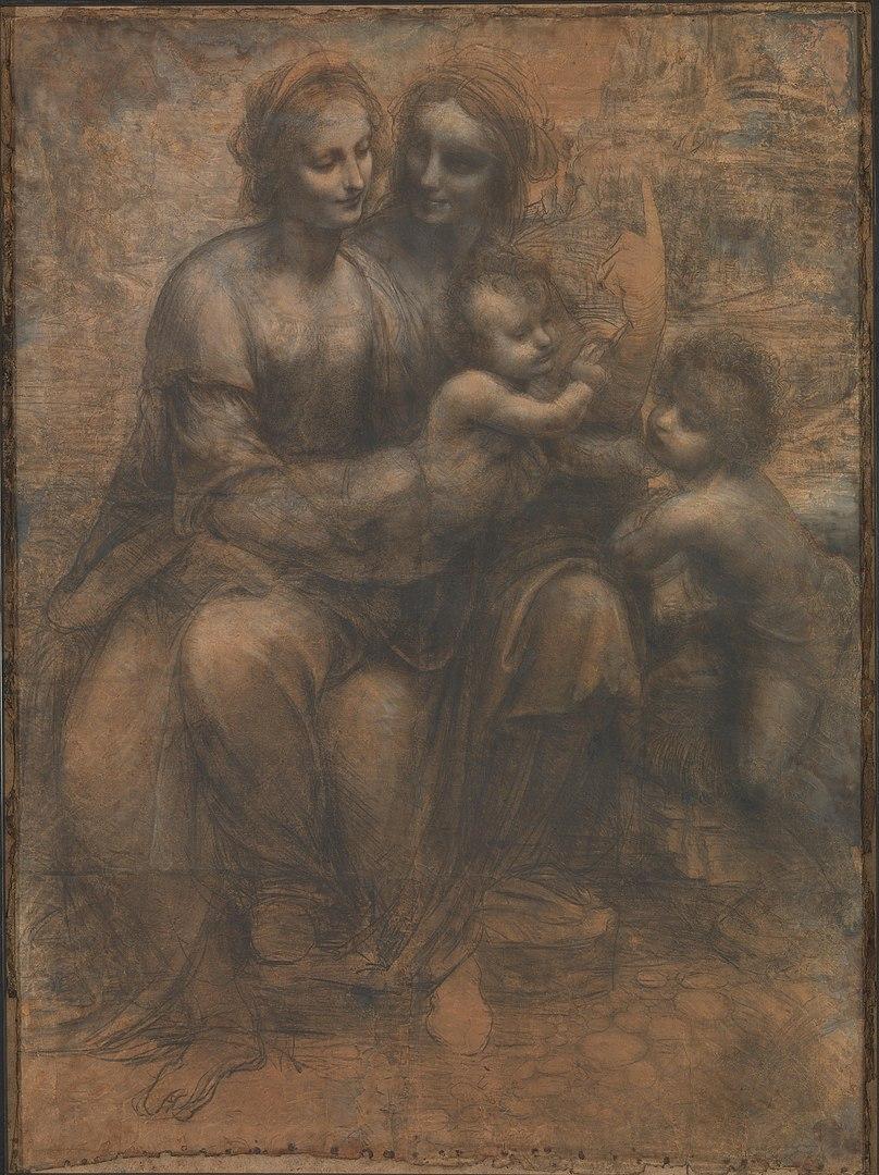Leonardo da Vinci’s “The Virgin and Child With Saint Anne and Saint John the Baptist.” (Public Domain)