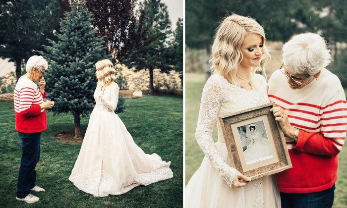 Bride Wears Grandmother’s Wedding Dress That Hasn’t Been Worn Since 1962