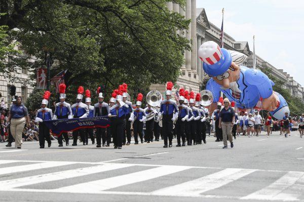The Fourth of July parade in Washington, on July 4, 2019. (Charlotte Cuthbertson/The Epoch Times)