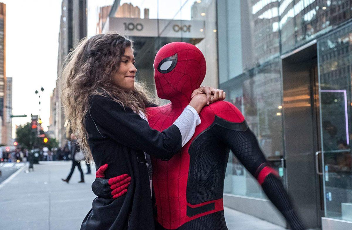 Zendaya and Tom Holland in Columbia Pictures’ “Spider-Man: Far From Home.” (Sony Pictures)