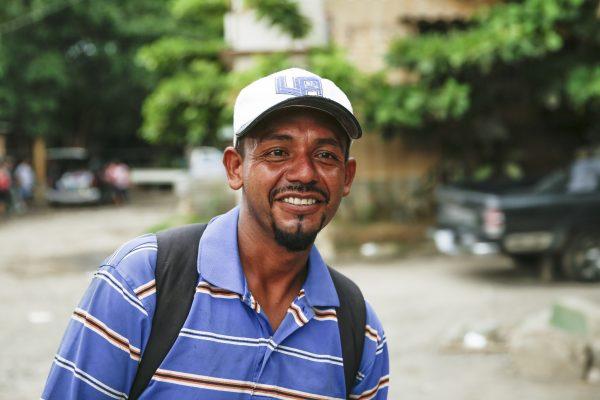 Boris from El Salvador is in Tecun Uman, Guatemala, trying to get back to the United States after being deported, on June 25, 2019. (Charlotte Cuthbertson/The Epoch Times)