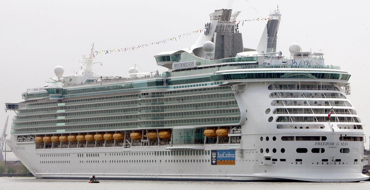 Cruise Ship Worker Appears to Wave Giant Fake Hand at Passengers Who Missed Boat