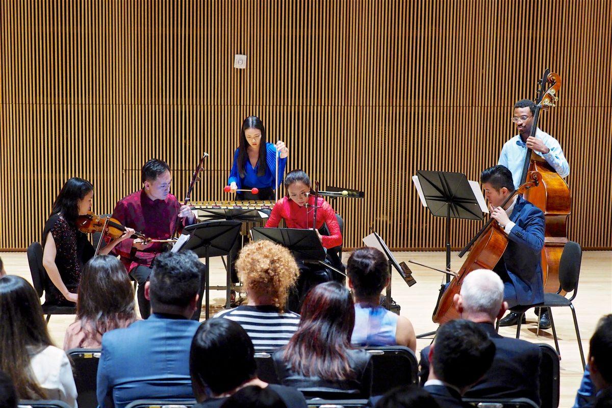 In addition to classical Western music, NACMS has released pieces that combine traditional Asian and Western instruments. (New Asia Chamber Music Society)