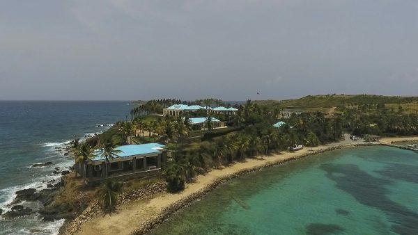 An aerial view of Little Saint James Island in the U.S. Virgin Islands, a property purchased by Jeffery Epstein more than two decades ago. (Gianfranco Gaglione/AP Photo)