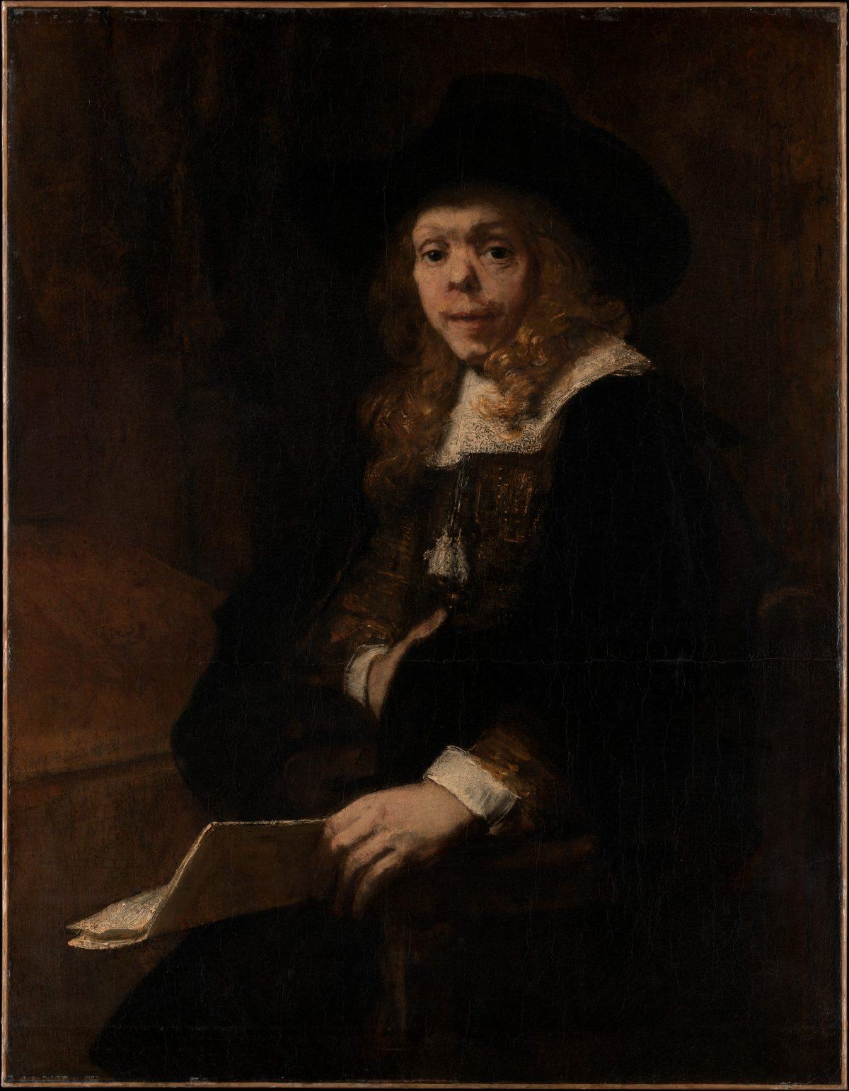 "Portrait of Gerard de Lairesse," 1665–67, by Rembrandt. Oil on canvas, 44 3/8 inches by 34 1/2 inches. Robert Lehman Collection, 1975. (The Metropolitan Museum of Art)