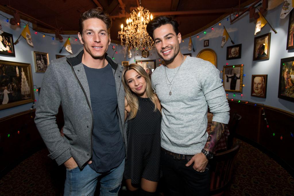 (L-R) Mackinzie Dae, Ayla Woodruff, and Ray Diaz attend 'Rachel Cook celebrates her 23rd birthday at Buca di Beppo' in Los Angeles, California on January 23, 2018. (Emma McIntyre/Getty Images for Buca di Beppo )