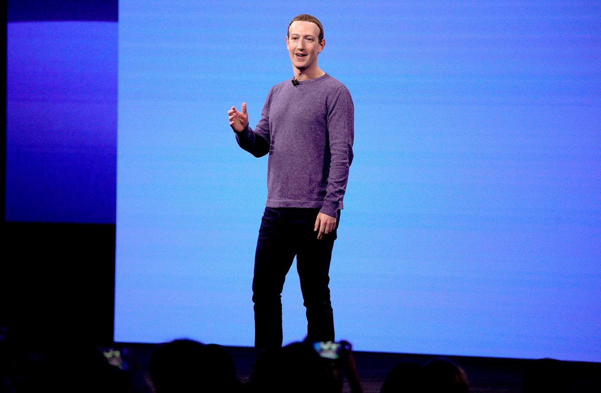 Facebook CEO Mark Zuckerberg makes the keynote speech at F8, Facebook's developer conference in San Jose, Calif. on April 30, 2019. (AP Photo/Tony Avelar, File)