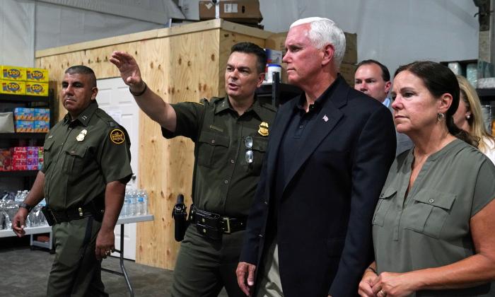 Pence Visits Migrant Detention Center in Texas, Says Immigration System ‘Overwhelmed’