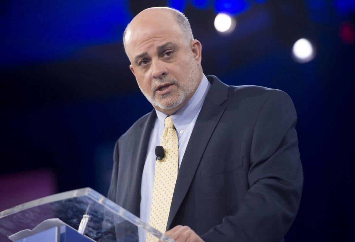 Conservative talk-show host Mark Levin speaks during the annual Conservative Political Action Conference (CPAC) 2016 at National Harbor in Oxon Hill, Md., on March 4, 2016. (Saul Loeb/AFP/Getty Images)