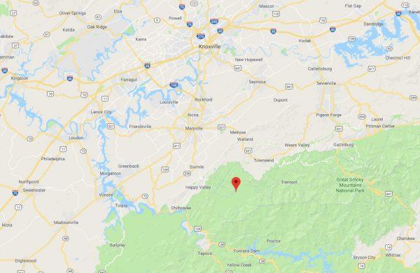 Cades Cove, south of Knoxville, Tn., is in Great Smoky Mountain National Park. (Screenshot/Google Maps)