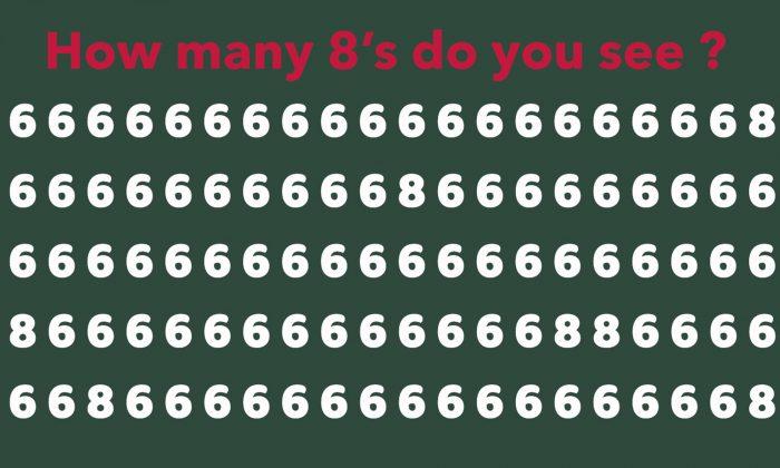 How Many 8s Are Hiding in This Tricky Photo? Most People Get This Wrong!