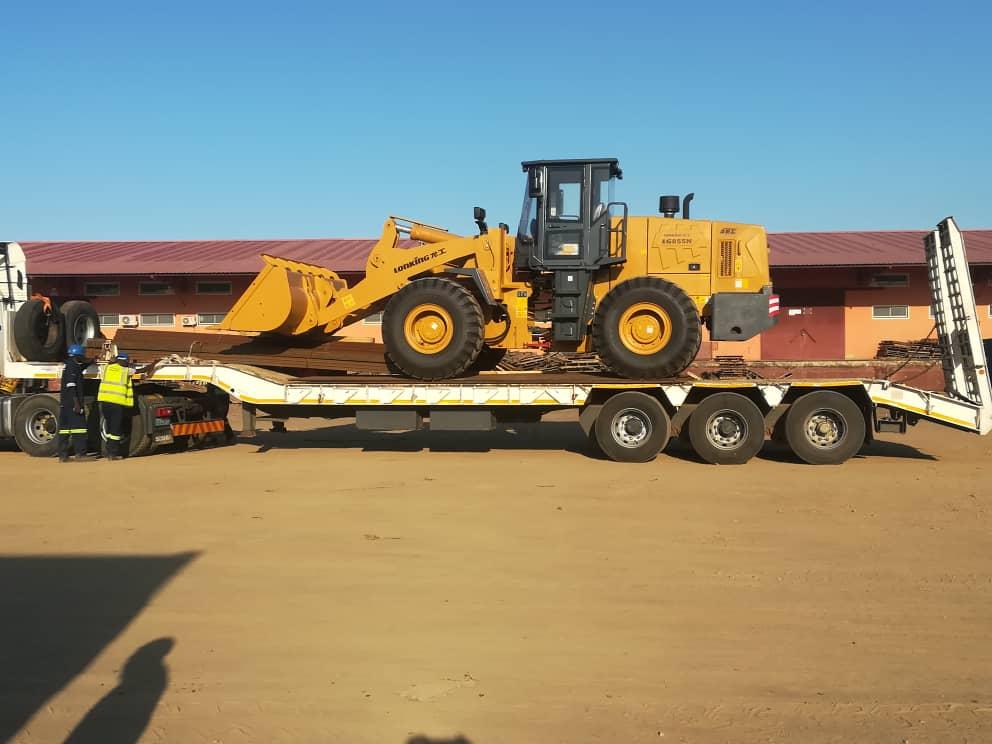 China Aihua Jianye mining equipment at Beira Port in Mozambique ready for transportation to Zimbabwe on June 22, 2019. (Courtesy of Percy Mudzidzwa)