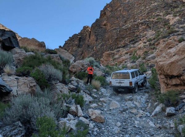 A photo shows near where the woman went missing. (Inyo County Sheriff's Office)