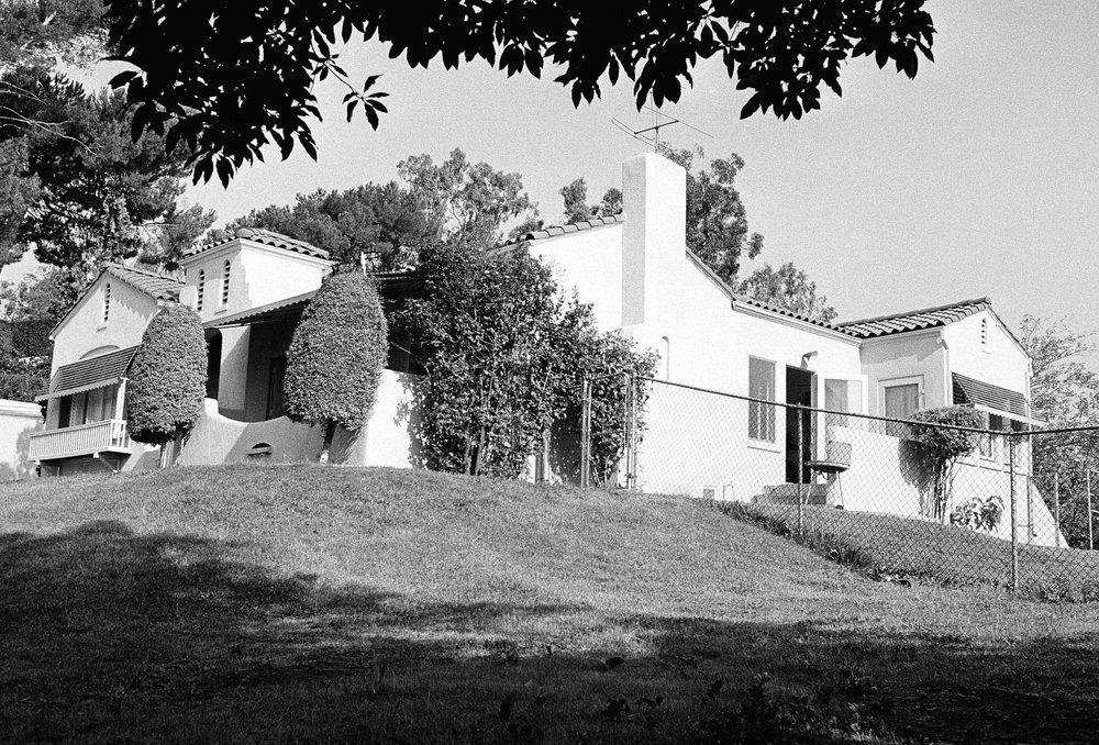 The Hilltop home in Los Angeles' Los Feliz district on Aug. 11, 1969. (AP Photo)