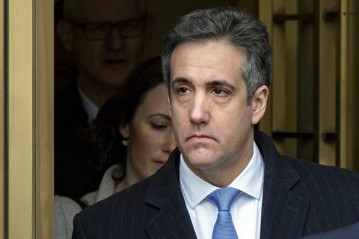 Michael Cohen, President Donald Trump’s former lawyer, leaves federal court after his sentencing in New York, on Dec. 12, 2018. (Craig Ruttle/AP)
