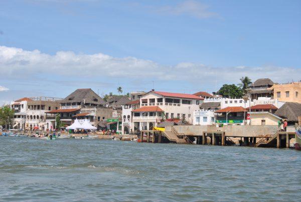 The seafront of Lamu Old Town in Kenya. (Dominic Kirui for The Epoch Times)