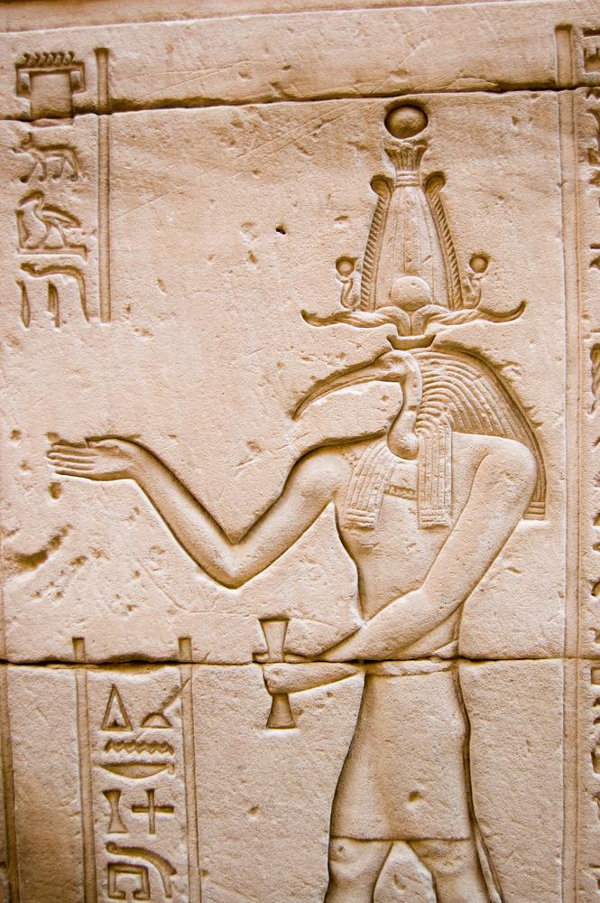 ©Shutterstock | <a href="https://www.shutterstock.com/image-photo/ancient-egyptian-hieroglyphic-carving-ibis-headed-69751189?studio=1">BasPhoto</a>