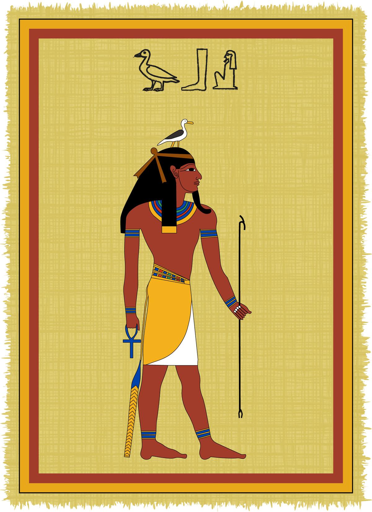 ©Shutterstock | <a href="https://www.shutterstock.com/image-vector/papyrus-image-geb-ancient-egyptian-god-790192390?src=px051taeYW0GsCVnS0RIRg-1-2&studio=1">AndreyO</a>