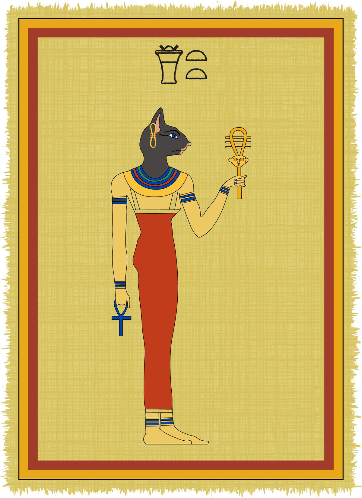 ©Shutterstock | <a href="https://www.shutterstock.com/image-vector/papyrus-image-bastet-ancient-egyptian-goddess-790192402?src=gn8JBj8rP3D3Ul8T_61QZA-1-0&studio=1">AndreyO</a>