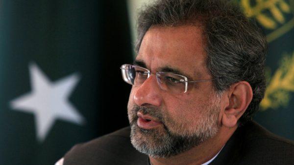 Pakistan's Prime Minister Shahid Khaqan Abbasi speaks with a Reuters correspondent during an interview at his office in Islamabad, Pakistan on Sept. 11, 2017. (Faisal Mahmood/File Photo/Reuters)