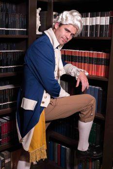 Dustin Bass as George Washington. (Sons of History)