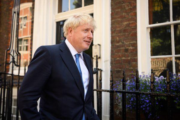 Boris Johnson leaves his campaign headquarters after he was announced as the new Conservative leader and Prime Minister, in London on July 23, 2019. (Leon Neal/Getty Images)