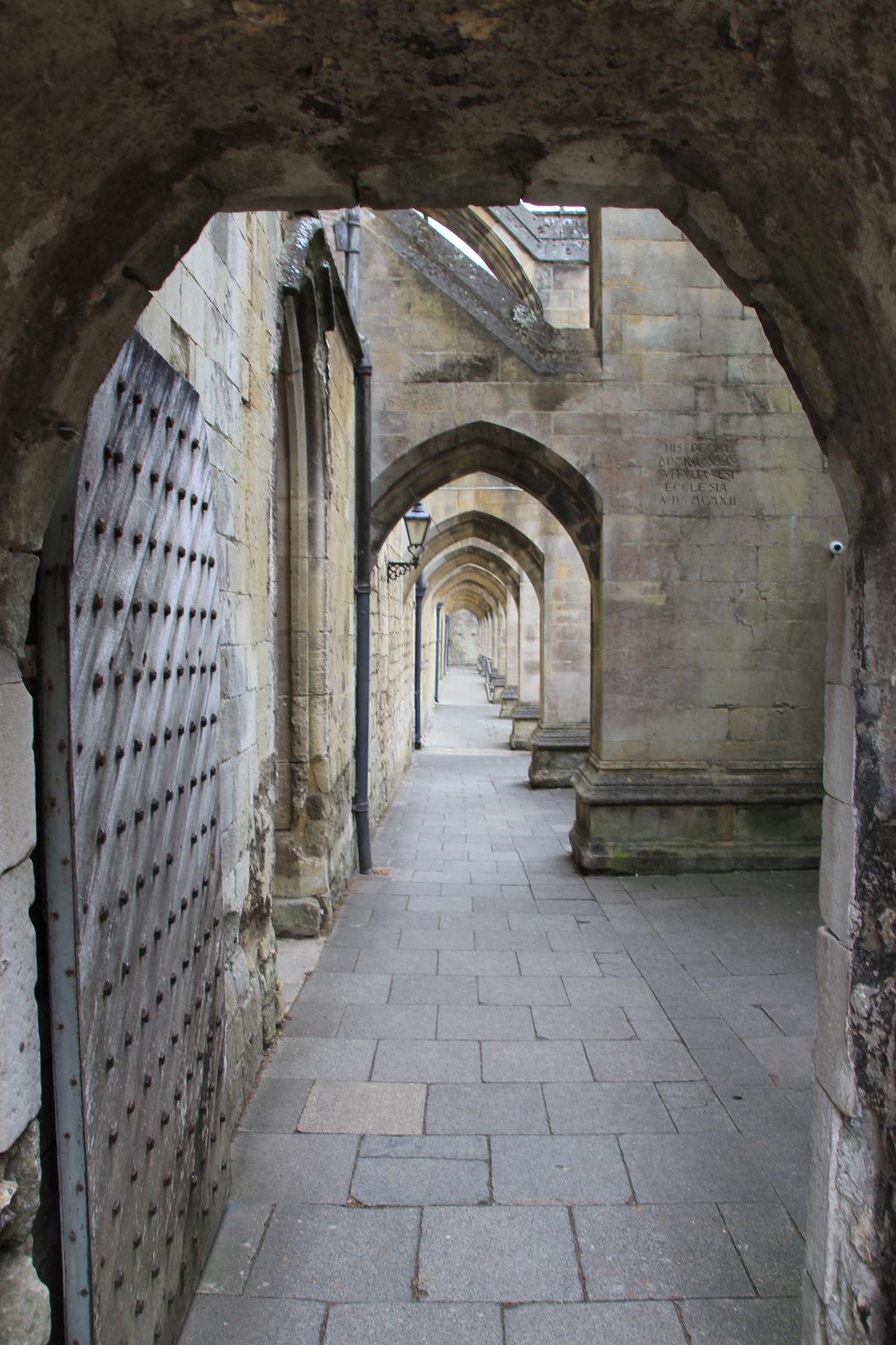 Poet John Keats walked under these stone arches, at Winchester Castle. (Wibke Carter)