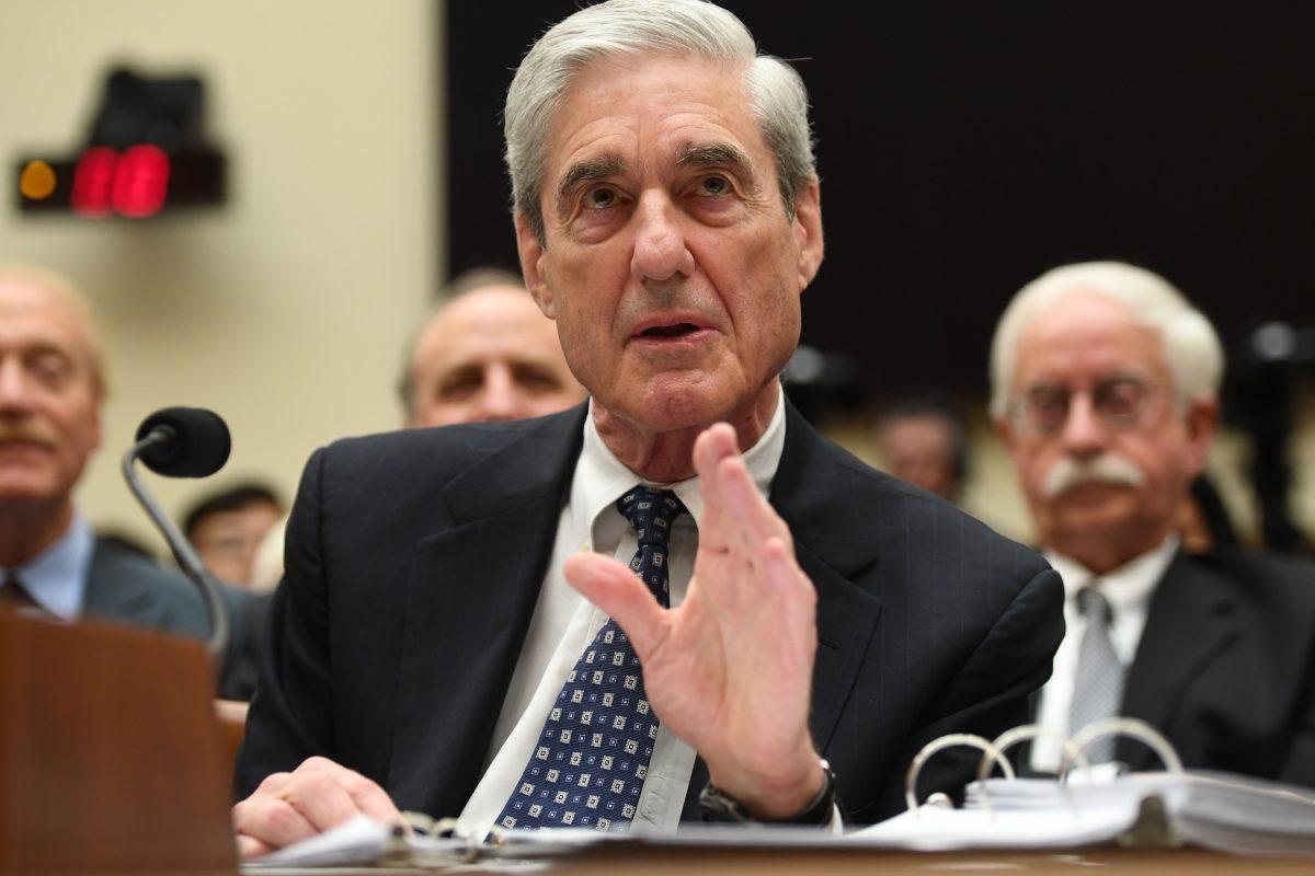 Former special prosecutor Robert Mueller testifies before Congress in Washington on July 24, 2019. (Saul Loeb/AFP/Getty Images)