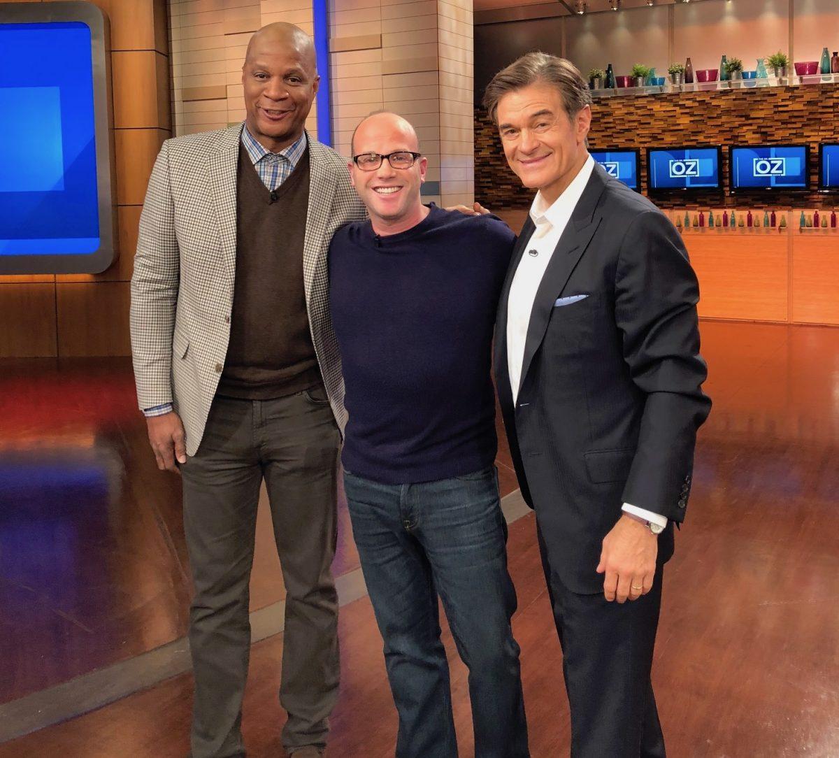 Darren Prince (C) on the set of "The Dr. Oz Show" where he appeared as a guest. (Courtesy of Darren Prince)