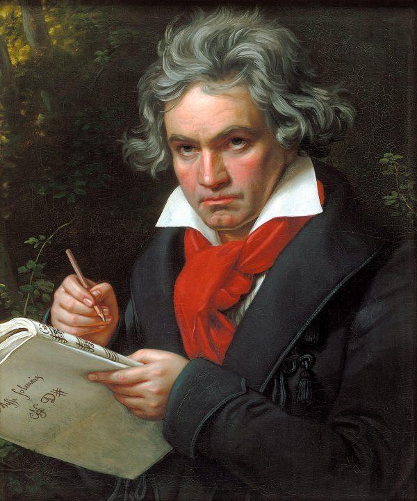 Portrait of Ludwig van Beethoven, 1820, by Joseph Karl Stieler. (Public Domain)