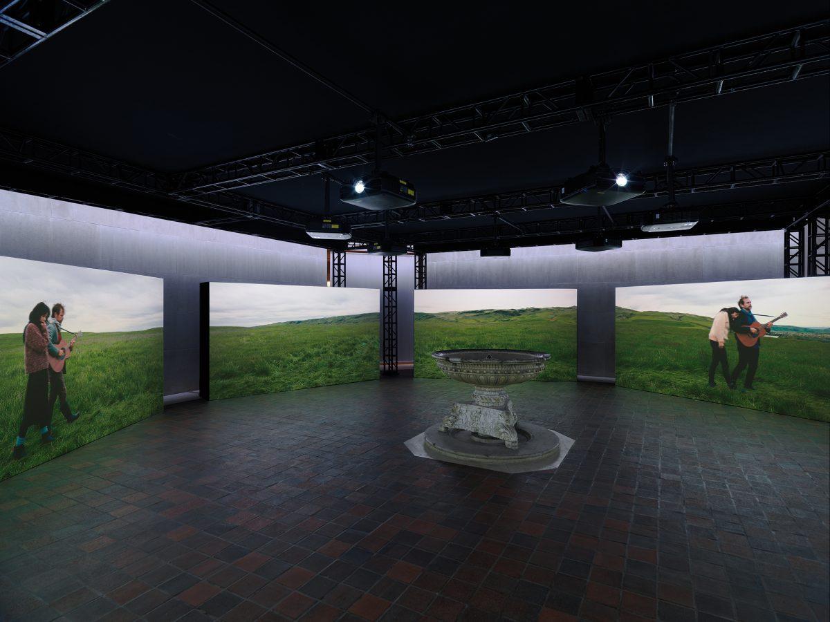Ragnar Kjartansson’s installation “Death Is Elsewhere,” 2019. (Luhring Augustine, New York, and i8 Gallery, Reykjavik)