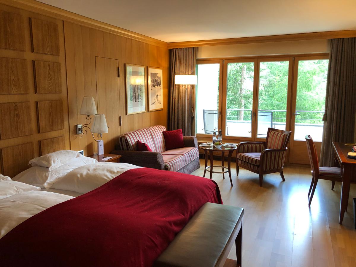 A room at the Grand Hotel Kronenhof Pontresina. (Tim Johnson)