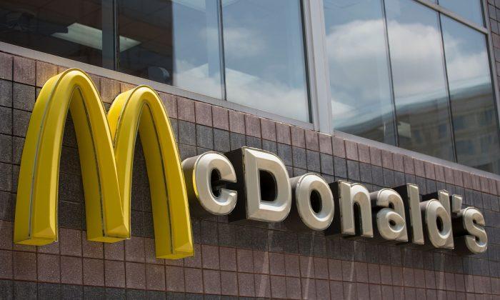 The McDonald's logo is seen outside a restaurant in Washington, DC, on July 9, 2019. (ALASTAIR PIKE/AFP/Getty Images)