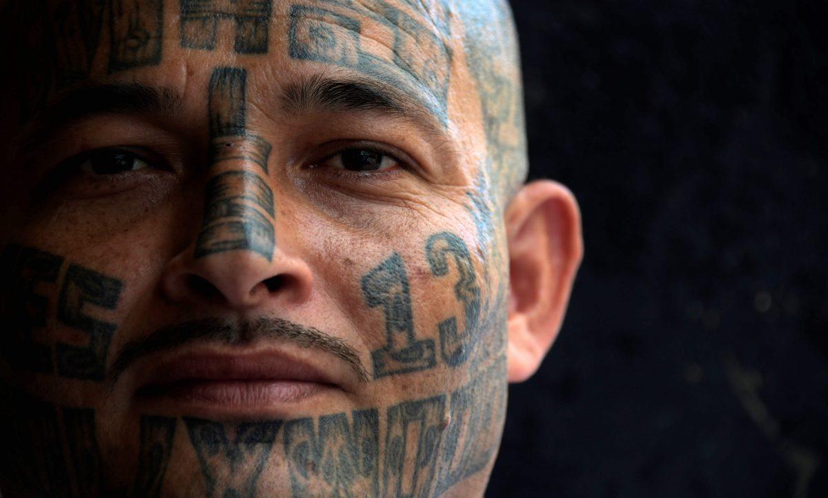 A file photo of a member of the MS-13 gang in Chalatenango prison, 52 miles north of San Salvador, on March 29, 2019. (Marvin RecinosAFP/Getty Images)