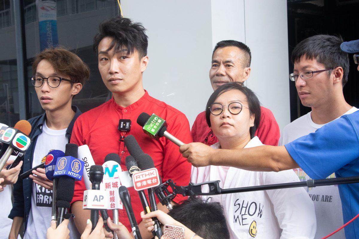 Jimmy Sham of Civil Human Rights Front at a press conference in Hong Kong, on July 29, 2019. (Cai Wenwen/The Epoch Times)