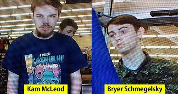 Pictures of the two suspects as provided by the RCMP. Kam McLeod, 19, and Bryer Schmegelsky, 18, have become the targets of a national manhunt due to their suspected involvement in the murder of three people. (Royal Canadian Mounted Police)