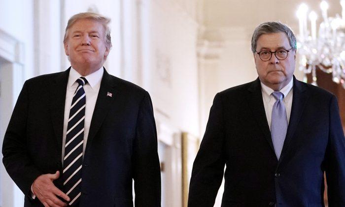 Trump Awaits Answers From Barr as Judge Tosses DNC’s Russia-Collusion Lawsuit