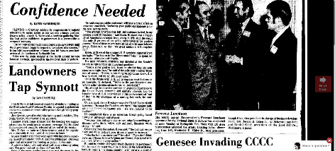 Article from the Feb. 17, 1976 Syracuse Post Standard reporting on remarks made by then Senator Joe Biden. (Courtesy of World Archive Database)
