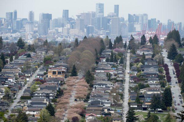 Homes are pictured in Vancouver on Apr. 16, 2019. (Jonathan Hayward/The Canadian Press)