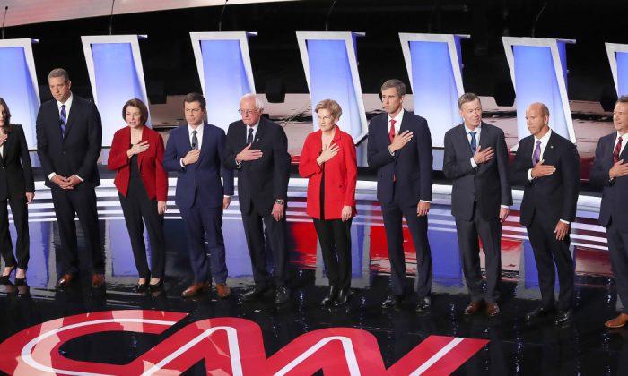 Tim Ryan Criticized for Not Placing Hand on Heart During National Anthem at 2020 Debate