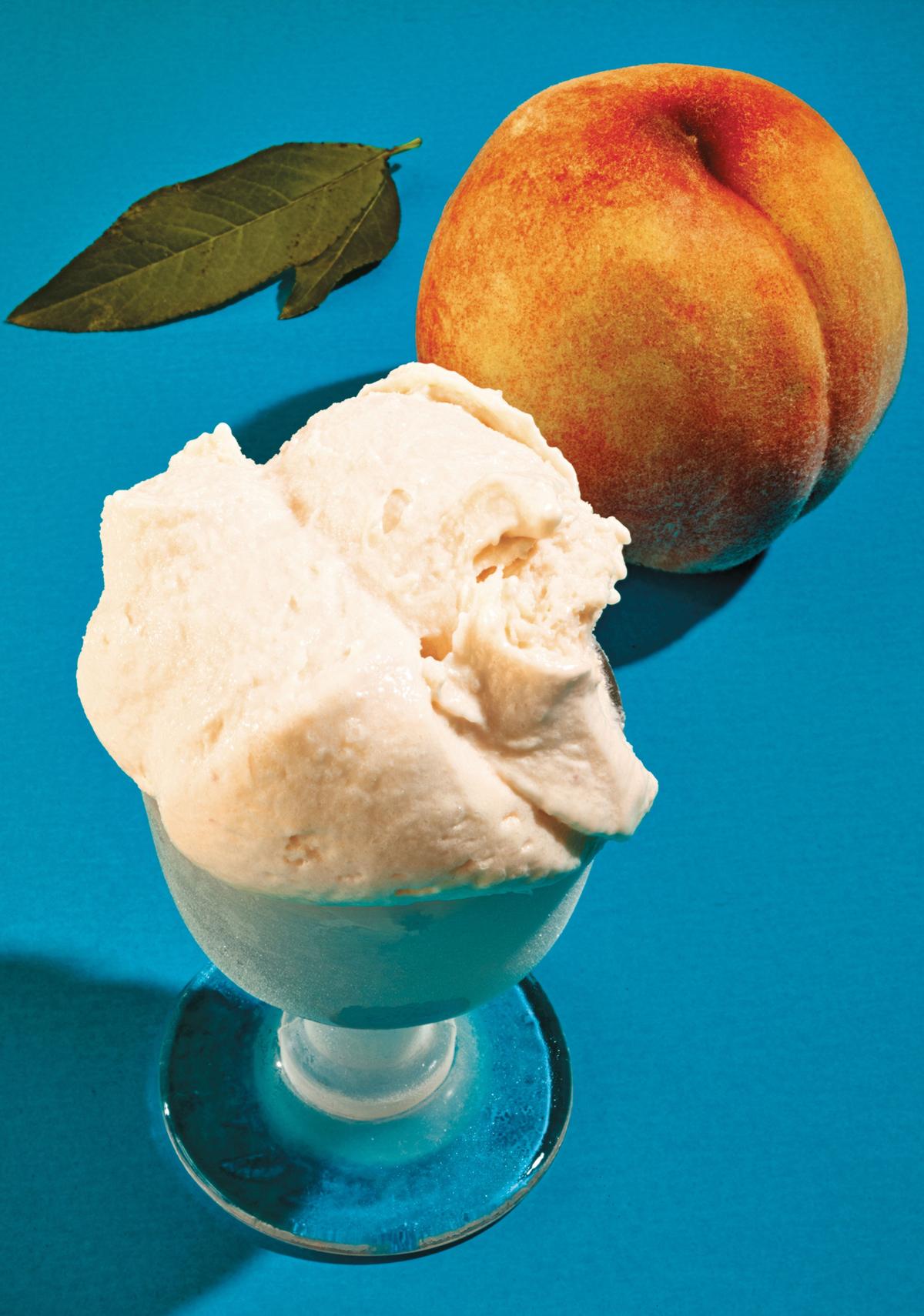 Peach ice cream from "La Grotta." (Grant Cornett)