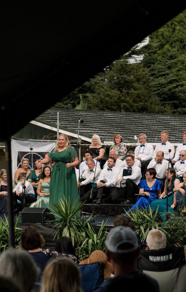 Guest soloist Maia Mila Amosa on stage at Opera in the Garden, on March 9, 2019. (Tracey Morris Photography)