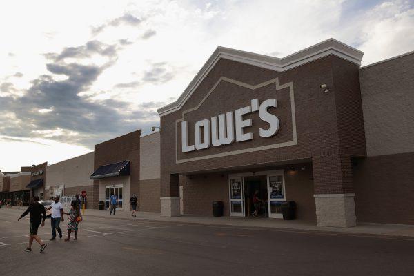 Customers shop at a Lowe's home improvement store on July 25, 2017 in Chicago, Illinois. (Scott Olson/Getty Images)