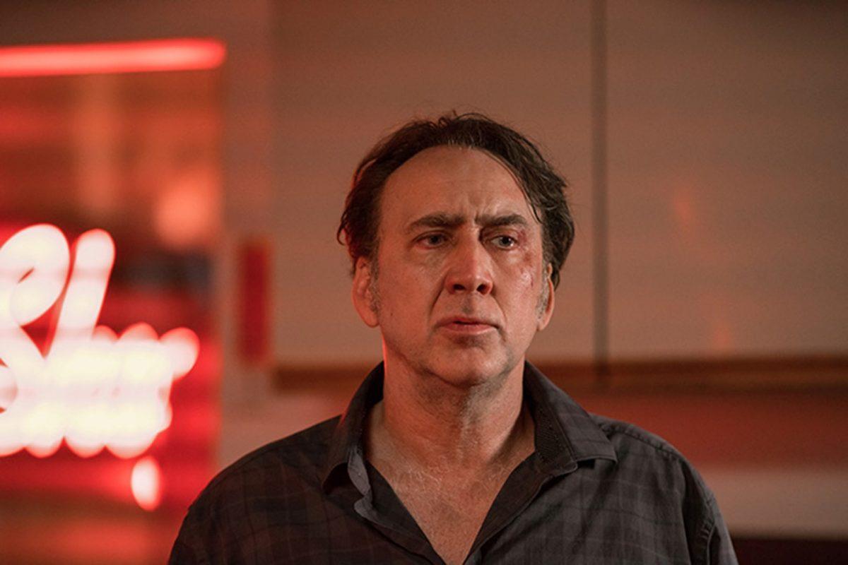 Nicolas Cage plays a hit man with a terminal disease in “A Score to Settle.” (RLJE Films)